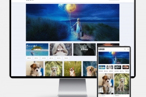 Q269-H5自适应响应式相册图片网站模板 – 图片壁纸类网站源码