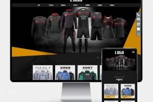 Q292-H5自适应户外运动设备网站模板 – PbootCMS体育运动服装源码下载